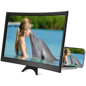 Curved phone HD screen amplifier
