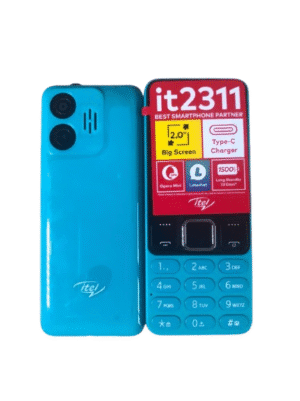 itel 2311 Feature Phone – 2'' Big Screen, Type-C Charger, 1500mAh Battery, Wireless FM, Rear Camera, Dual SIM, Opera Mini, LetsChat
